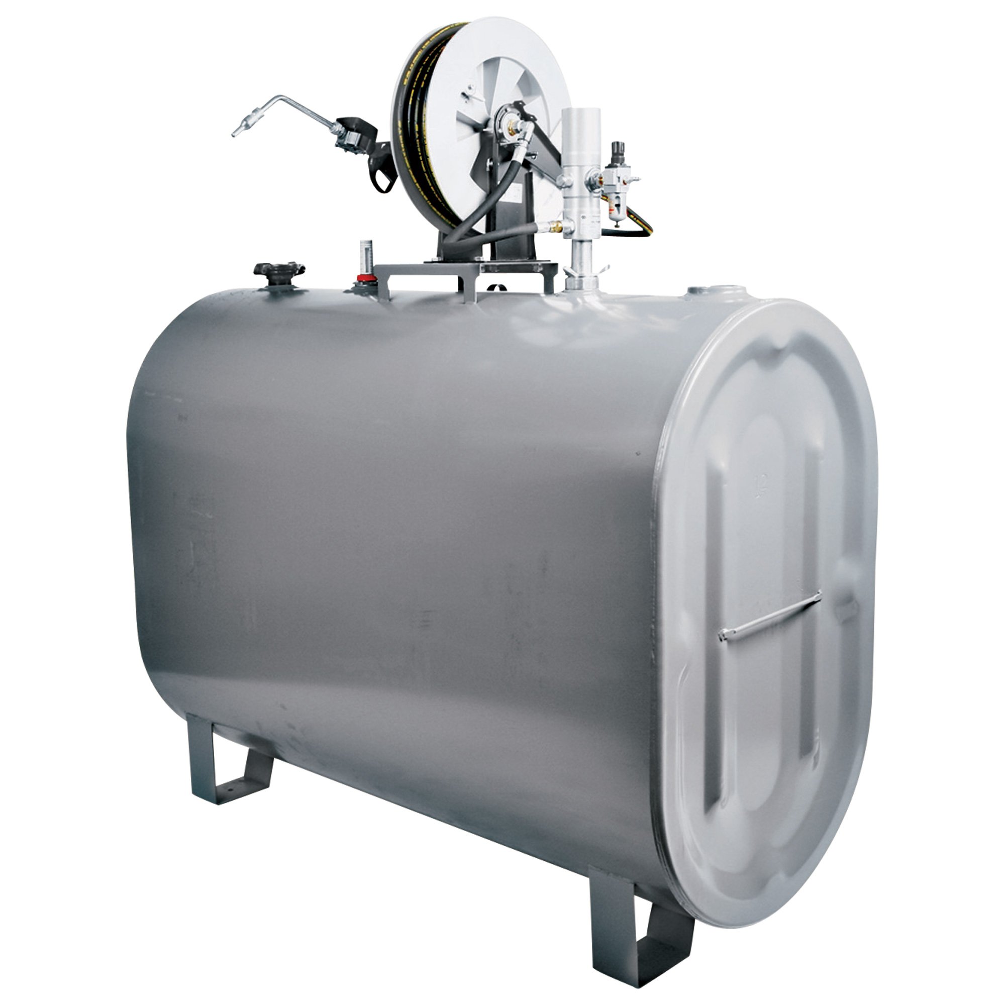 LiquiDynamics Bulk System — 275-Gallon Steel Storage Fuel Tank, 25Ft. Hose, Digital Meter, Level Gauge, Model# 970020-25